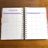 Agenda 52 Weekly Planner Undated Spiral Groovy Purple 5.5x8.25