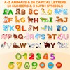 JoyCat Wooden Kids Magnets – 26 Cute Animals, Alphabet Uppercase
