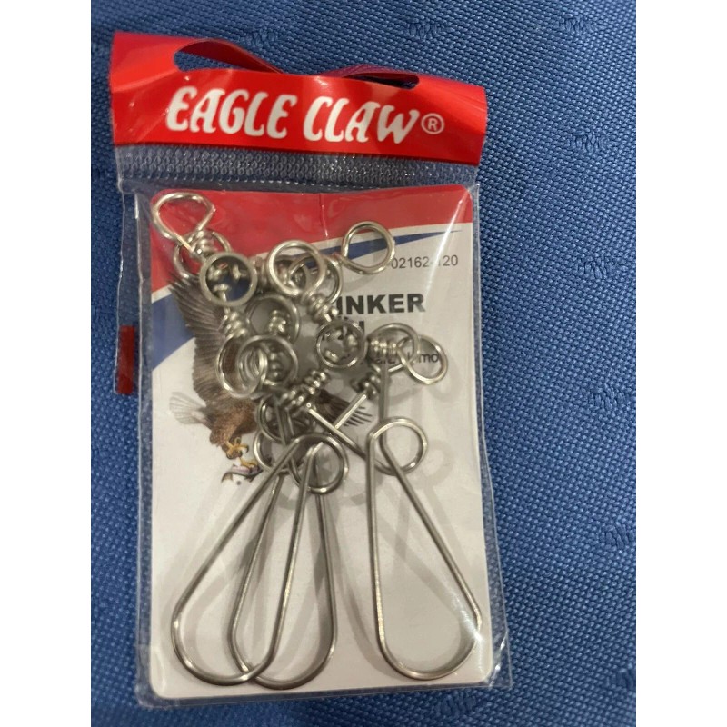 Eagle Claw New Eagle Claw 3-way Swivel+Sinker Pin+crane Swivel+fish Finder