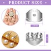 TOAOB 30pcs Earring Backs 925 Silver Butterfly Style Safety Backs