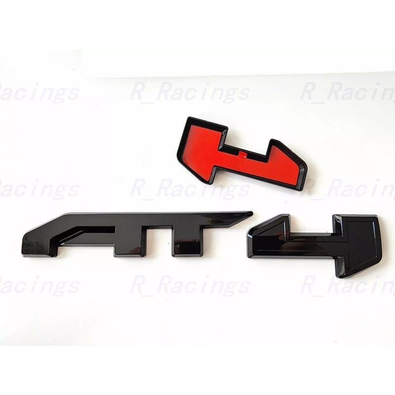 Auto Front Grill Gloss Black AT4 OVERLAY Emblem 2023+ Sierra
