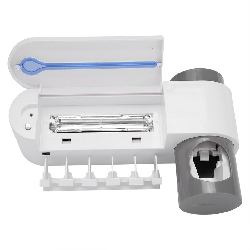 UV Light Cleaning Toothbrush Holder Cleaning Automatic Toothpaste Dispenser