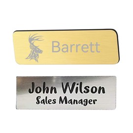 Creality 20 Pcs Custom Name Tags, Stainless Steel, 4 Colors, Magnetic, 0.8 * 2.75''