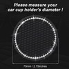 yousheng 2PCS Bling Car Cup Coaster, Universal Vehicle Bling Holder