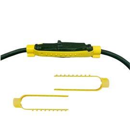 3 Pack Universal CordClamp – Extension Cord Safety Connector Cover & Outdoor Extention Cord Safety Holder for Secure Tool Plug to Extension Cord Connection (3)