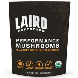 Laird Superfood Performance Mushroom Blend 3.17oz Energy Cognition Best By 9/25