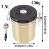 Sealed Sealed Coffee Canister 304 Stainless Steel Coffee Storage Tank