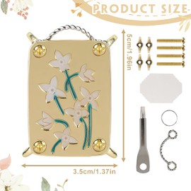 Metal Flower Press, Micro Flower Press Set, Micro Press Flower Tool, Metal Miniature Press Flowers, Creative Miniature Plant Press, Plant Preservation, Craft Lovers, Orchid (C)