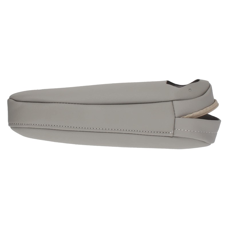 AUTOKAY 2Pcs Gray Leather Seat Armrest Cover Fit for Lexus