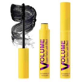Bubble Mascara - Waterproof, Smudge-Proof, Clump-Proof Formula - Volumizing, Mascara for Women Thinning Lashes, Volume and Length for Sensitive Eyes (Volumizing-2PCS)
