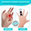 MedVance Elivo Finger Splint, Doubkle Strap, Trigger Finger Support Brace