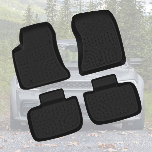 KAKABAS Floor Mats Compatible with 2011-2023 Dodge Charger/Chrysler 300 (RWD),