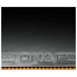 Stiga DNA Hybrid H Table Tennis Pad with 50 Degree Sponge Hardness, Power Sponge Cells and H-Touch Tensor Technology, Black, 2.1