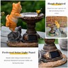 Bygytyo Resin Cat Solar Light Cute Cat Garden Statue Garden