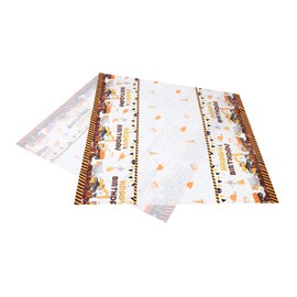 Cabilock Enhance Party Ambiance Plastic Construction Tablecloth Waterproof Yellow Suitable for All Occasions Indoor/Outdoor