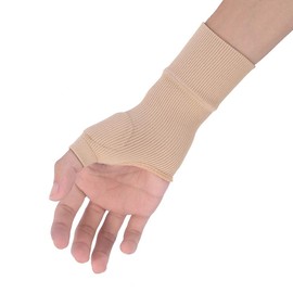Beige Wrist HandWrist,1 Pair Beige Wrist Hand Support Gloves Thumb Hand Wrist Support Strap Glove Elastic Brace Sleeve
