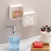 Tecbeauty Tecbeauty 2-in-1 Cotton Pad Holder & Dispenser, Wall Mounted