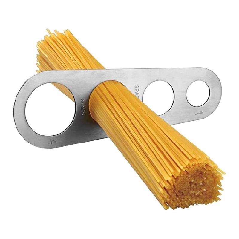 2 Spaghetti Scoops; Stainless Steel Spaghetti Measure Pasta Measure Kitchen