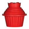 Premier Housewares Giant Cupcake Mould, 3-Pieces - Red, H18 x