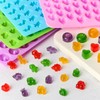 5 Pcs Mini Gummy Candy Molds with 2 Dropper, Silicone