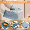 TIPTAP Oven Mitts，4pcs Oven Mitts Set，Non-Slip Cotton Oven Mitt and