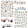 Tiger Nail Art Stickers, Animal Self-Adhesive Sticker Tiger Nail Decals