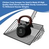 LrqzHsyl 10inch Large Metal Chicken Poop Scooper, Chicken Poop Scooper