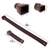 PXCAYFF 2 Pack Rain Gutter Downspout Extensions Flexible,Downspout Extender Diverter