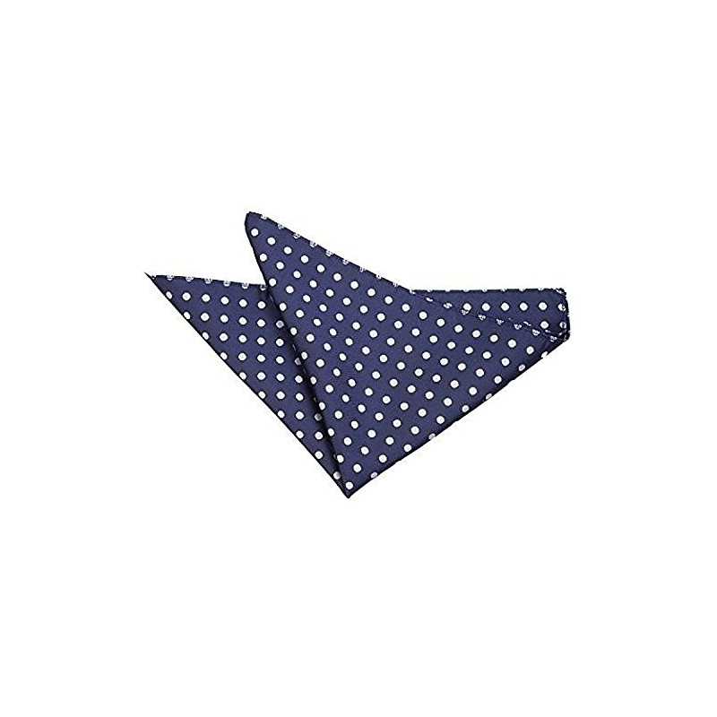 DQT Woven Polka Dot Classic Patterned Fashion Casual Pocket Square
