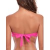 Ocean Blues Women's Hot Pink Bandeau Bikini Top Strapless Bathing