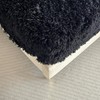 chovy Faux Fur Black Queen Sheet Set with Extra Soft