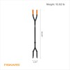 Fiskars 60" Steel Posthole Digger, Long-Handled Construction and Yard Tool,
