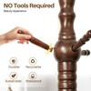 WOOW DEPOT 74" Wooden Coat Rack Stand Coat Tree Freestanding