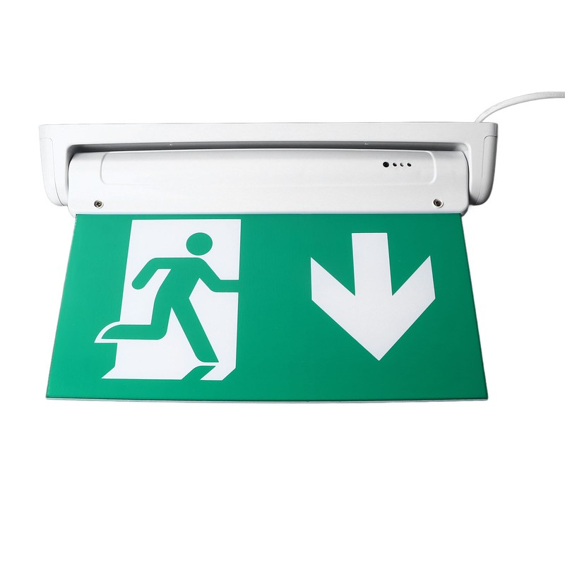 Exit Sign LED Battery Powered Emergency Safety Facilities Acrylic ABS