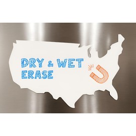 Magnetic Dry Erase Map, Heavy Duty 20mil, 7.5" x 10.5" – Wet & Dry Erase Whiteboard Surface with Magnet Backing, Reusable Planning Board for Home, Office, or Classroom