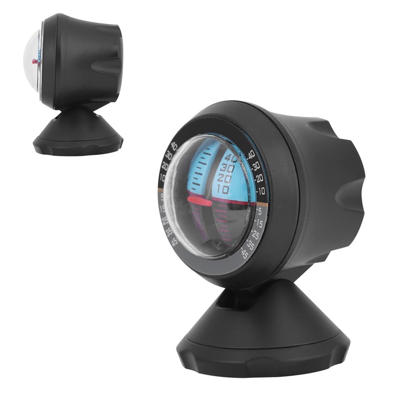 FTVOGUE Car Inclinometer, Black Car Angle Indicator Level Meter Incline