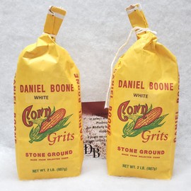 Daniel Boone Fresh Coarse Stone Ground White Corn Grits 2/2 Pound Bags