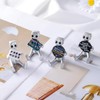 Amamcy Resin Robot Home Decoration Tiny Robot Figurine with Slogan