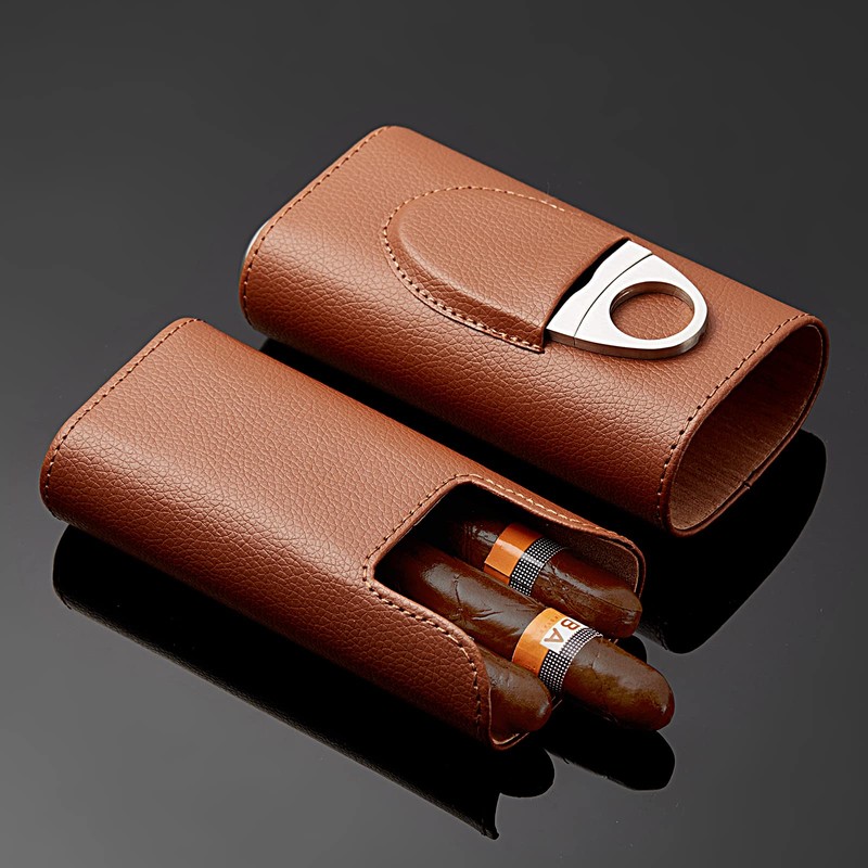 Cigar Case Travel - Cigar Humidor Accessories Cedar Wood Lining