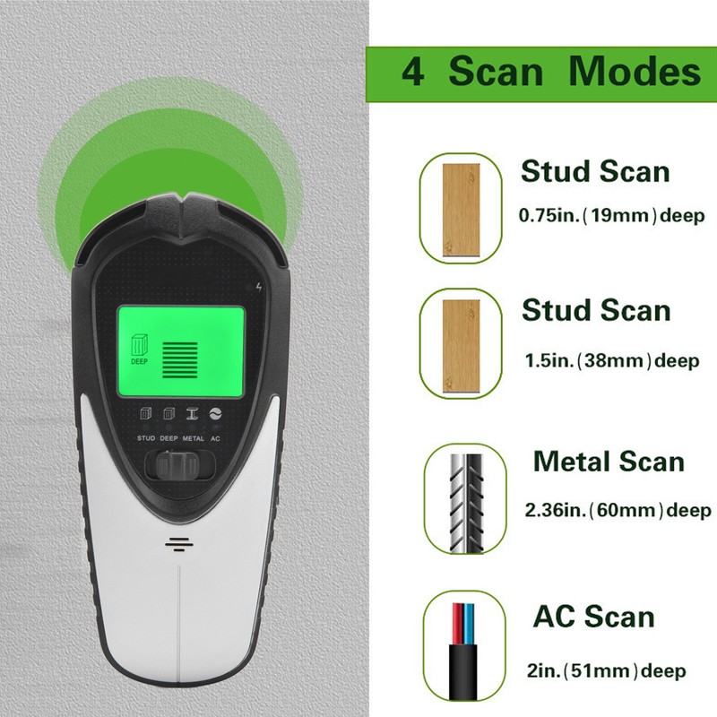 Wall Scanner 4 in 1 Function Automatic Calibration Sensor Technology