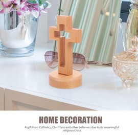 Wooden Cross ornament Catholic Cross Ornament Catholic Wood Cross Decor Religious Cross Decor Religious Favor Tabletop Cross religious cross with Magnetic Base Decorations