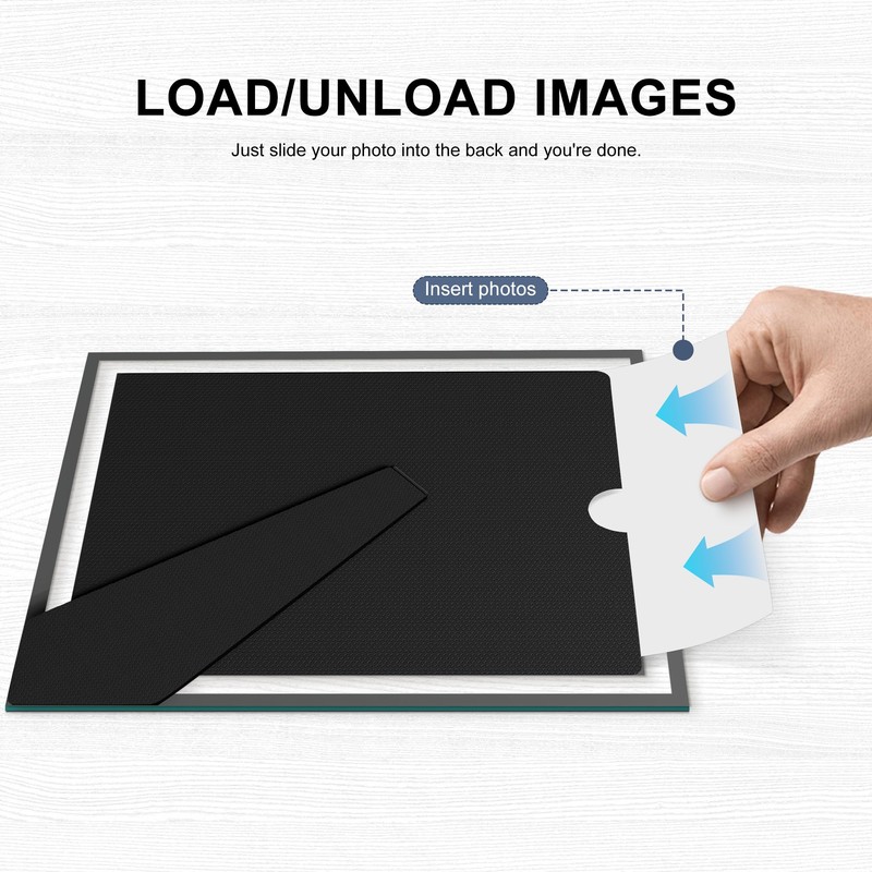 Fisnish 8.5x11 Certificate Frame, Glass Frames 8.5 by 11 for