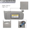 Driver Left & Passenger Right Side Sun Visor Replacement Compatible