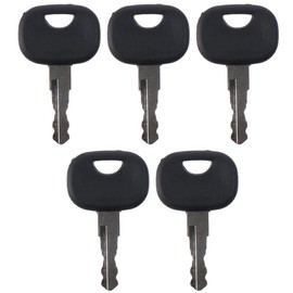 5pcs Black 14603 Equipment Key, Mechanical Ignition Key, Excavator for Mechanical Ignition Key, Forklift, Mini Loader Bobcat