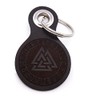 Samunshi® Leather Keyring with Engraving with Various Motifs Gifts Made