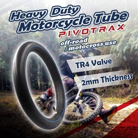 PIVOTRAX 70/100-19 (2.75/3.00-19, 80/100-19) 19" Heavy Duty E-Bike Electric Dirt Bike Inner Tube - 2 mm Thickness-TR4 Valve- Fits Most 3.00-19 MX Tires, Surron LightBee X, UltraBee, Talaria, EridePro