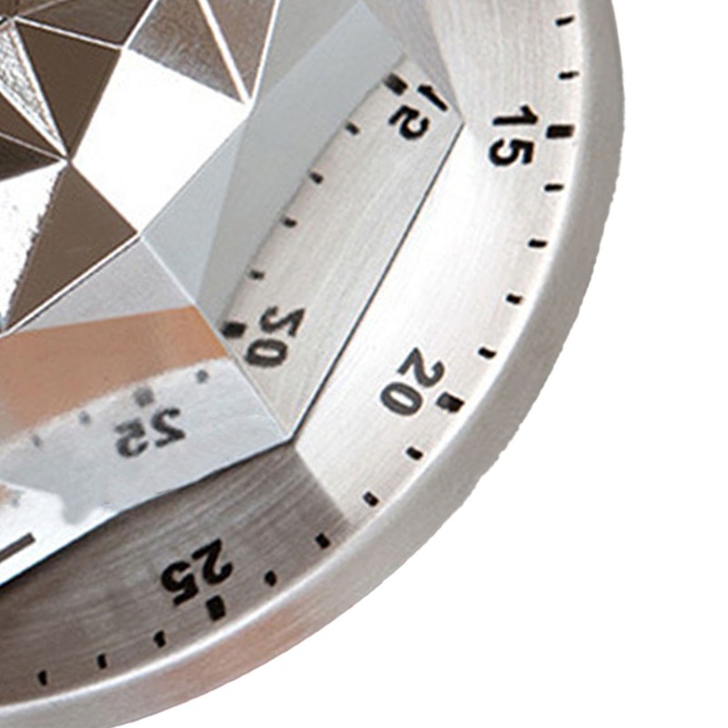 Mechanical Timer Magnetic 60 Minutes Stainless Steel Base ABS 72dB
