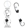 PDETVEO 10PCS 2 Inch Mini Bungee Cords with Hooks, White