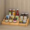 UgyDuky 3-Tier Spice Rack Kitchen Cabinet Organizer, Spice Pantry, Bamboo