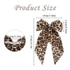 HJZHII Leopard Hair Bow Clip, Cheetah Print Bow Barrette Bowknot